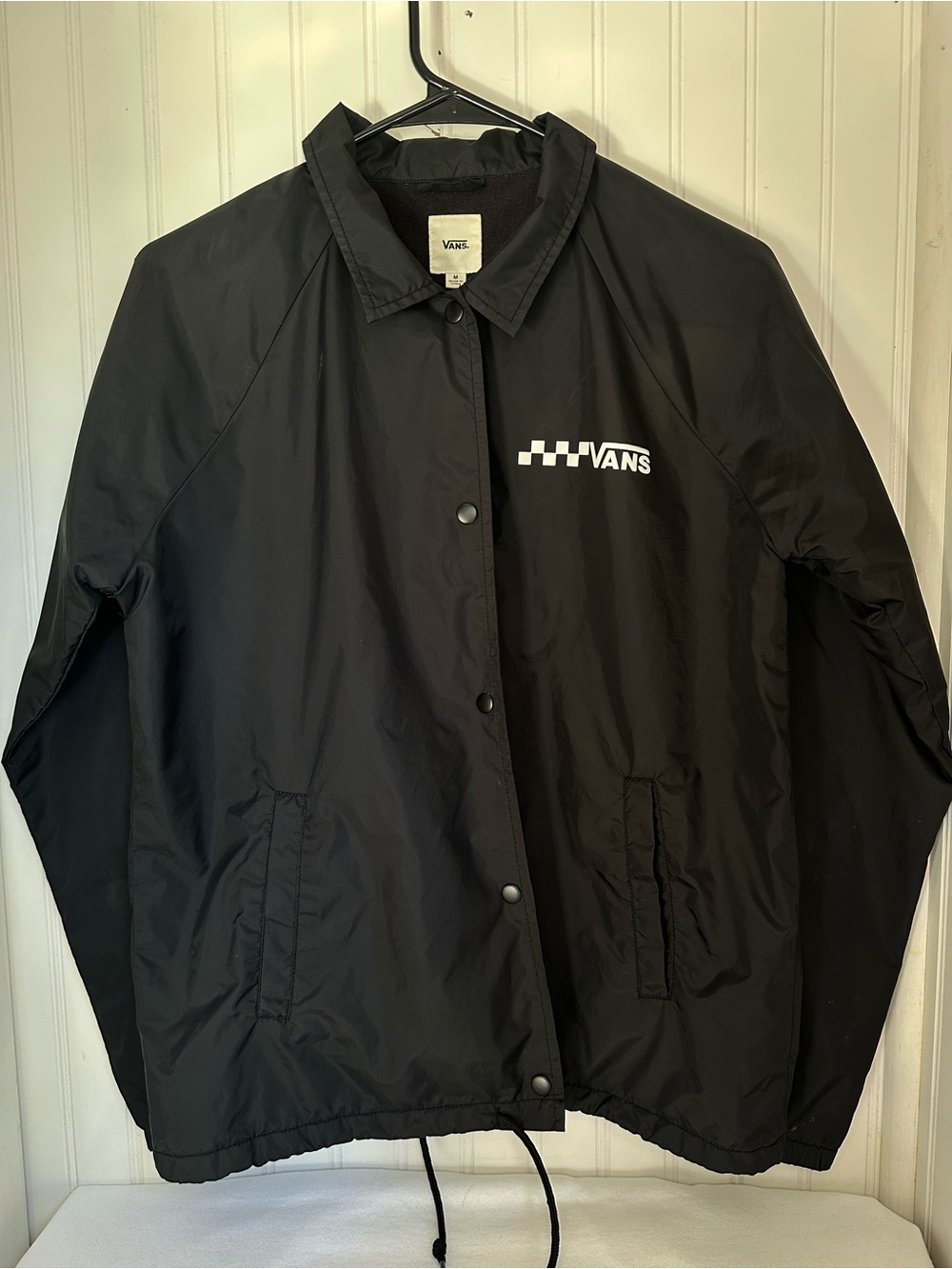 Vans Torrey Coaches Jacket Men's Black Jacket Size Medium